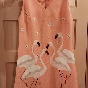 Julian Taylor Pink Flamingo Dress